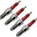GOOFIT D8TC 3 Electrode Spark Plug for CG 125cc 150cc 200cc 250cc CF250 4 Stroke Gasoline Engine ATV Motorcycle Scooter 4pcs