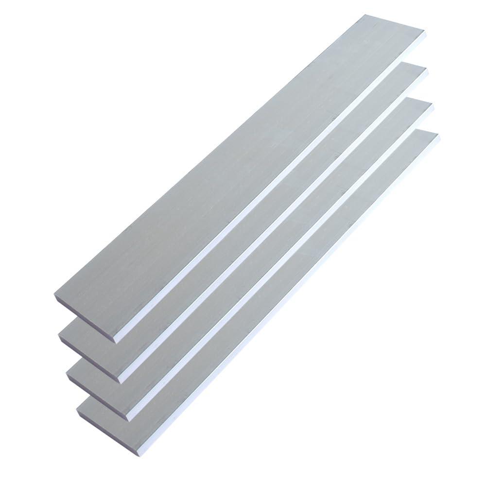 4 Pieces 1/4" X 2" Square Aluminum Flat BAR 12" Long .6061 General Purpose Plate, 6mm X 50mm X 305mm Aluminum Flat Plate, T6511 Solid New Mill Stock