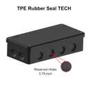 2 x IP65 Waterproof Project Box, Outdoor Plastic Junction Box, Project Case for Garden Patio, Pack of 2, Black 7.13.5