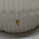 Puoyik 2 Piece Set of Flower Pots 8/6 inches, Ceramic Flower Pots with Drainage Holes, Indoor and Outdoor Plant Flower Planter (7.8/5.9 White)