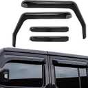 AUXMART 4Pcs Side Window Deflector Wind Rain Shade Visor Guard for 2007-2017 4-Door Jeep Wrangler JK Vent Visor Window Rain Guards for JK Wrangler 4 Door 2007-2017(Not for JL)