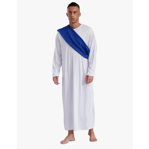Kaerm Mens Halloween Ancient Greek Prince Toga Costume Carnivals Theme Party Cosplay Fancy Outfits, L