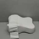 Knee Pillow for Side Sleeper with Adjustable Strap, Memory Foam Leg Support Cushion for Comfortable Sleep, Spine Alignment, and Relief of Sciatica, Back, Hip, Knee & Joint Pain (White)