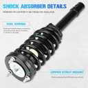 172281 Front Struts Suspensions w/Coil Springs for 2006-2010 Hyundai Sonata, 2006-2011 Hyundai Azera, Strut Shock Absorbers Assembly 2007 2008 2009