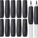 Mr. Pen- Pencil and Pen Grips, 12 Pack, Black, Pencil Grips for Adults, Rubber Pencil Grips, Pen Grips for Adults with Arthritis, Ergonomic Pencil Grip, Pen Gripper