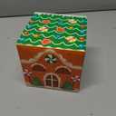 FYSUIMU 12Pcs Christmas Facial Tissues Cube Boxes Gingerbread House Square Tissue Box Cover with 600 Sheets 3 Ply Napkins for Xmas Holiday Home Party Car Accessories