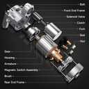 Starter Compatible with 03-08 Chevy Silverado 1500 Tahoe 4.8L 5.3L, 07-08 Avalanche, 03-06 Avalanche 1500, 04-07 Rainer, 03-05 Cadillac Escalade, 03-08 GMC Sierra V8 89018123 8000045 410-12257 6494n