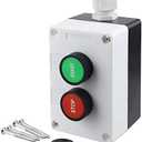Nxtop AC 660V 10A Momentary Start/Stop Red Green Sign NO NC Push Button Switch Station HB2-Start/Stop-Box