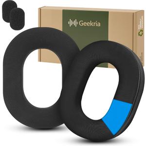 Geekria Sport Cooling-Gel Replacement Ear Pads for Razer Black Shark V3 Pro (Do Not Fit Black Shark V3 Wireless/ V3X) Headphones Ear Cushions, Repair Parts (Black)