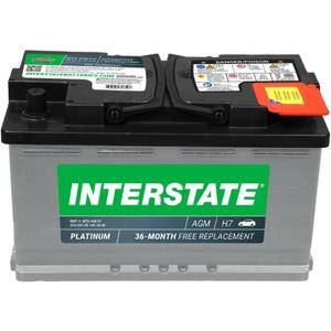 Interstate Batteries Automotive Battery 12V 80Ah (Group Size H7, 94R) 850CCA SLI AGM Automobile Replacement Battery for Cars, SUVs, Sedans, Trucks (MTX-94R/H7)