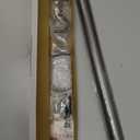 BlastHome Non-Adjustable Luxury Curtain Rods for Windows, 1  Rod Set, 4 1/2 foot Fixed Length, Matte Graphite