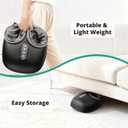 Medcursor Foot Massager with Heat - Shiatsu Feet Massage Machine Delivers Relief for Tired Muscles & Plantar, Deep Kneading Therapy, Multi-Level Settings for Home, Office Use, Size up to 13" Black