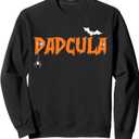 Dadcula Shirt Halloween Funny Letter Print Dad Tops Sweatshirt