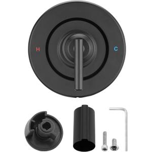 Replacement Trim Kit for Moen Chateau Shower Faucet (Valve & Cartridge Not Included), Pull-On Push-Off Knob Handle Design, Matte Black