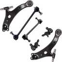 SCITOO 6pcs Suspension Kit 2 Lower Control Arm 2 Lower Ball Joint 1 Rear 1 Front Sway Bar for Lexus ES300 ES330 RX330 RX350 RX400h for Toyota Avalon Camry for Highlander Solara 2002-2003 K620334