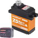 HobbyPark Waterproof 7.5kg High Torque RC Micro Servo Metal Gear Digital Arduino Servo for 1/18 TRX4M TRX4MT Redcat Ascent-18 Losi Mini LMT 1/10 TRX4 SCX10 RC Crawler RC Car Plane Boat Robot