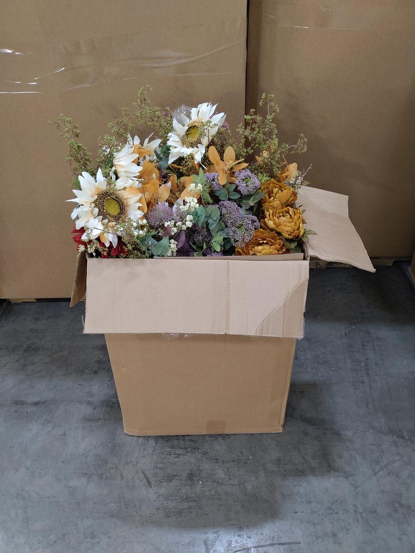Mixed Fake Flowers Small Box