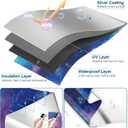 100% Blackout Curtains for Bedroom, Portable DIY Window Blinds, No Drill Window Shades & Blackout Blinds with Stickers & Tabs for Travel, Dorm Room, Media Room (Starry Sky, 118" x 57")