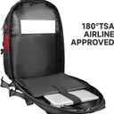 Travel Backpack for Men, 17.3 Inch Large Laptop Backpacks for Women, Large Capacity Laptop Computer College Backpack TSA Airline Approved Business Bag, Red