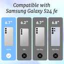 for Samsung Galaxy S24 FE Case, Coastal Vintage Collage Pattern with Flowers & Shells, Military-Grade Drop Protection, Vintage Seaside Soft Slim TPU Cover with Camera Protection for Girls (Sunflower1)