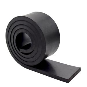 1/2 Inch Thick Neoprene Rubber Strips and Heavy-Duty Solid Rubber Rolls, Sheet for DIY Gasket, Warehouse, Pads, Seals, Weather Stripping, Flooring (3 Inch Wide, 5 Feet Long)