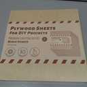 Rowood 4 Pack Birch Plywood 1/4,12x12x1/4inch,Birch Plywood 6mm Wood Sheets Thin Unfinished Wood for Laser Cutting and Engraving,DIY Adult Craft Project Kits for Ornaments, Models Drawing