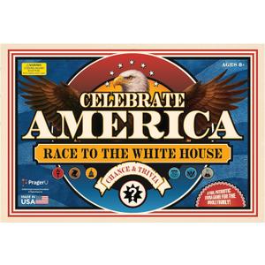 PragerU: Celebrate America - Race to The White House Board Game, USA Trivia Game, America’s 250th Anniversary Edition, Families & Kids 8+, 2+ Players, Made in America