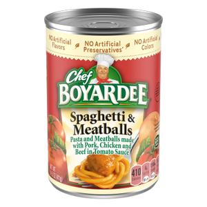 Spaghetti Meatballs 2 Pack, Mini Beef Ravioli 2 Pack, Pizza Sauce 1 Pack, Soup 1 Pack ,Tomato Sauce 1 Pack, Popping Corn 1 Pack Mac And Cheese 1 Pack BB June 2027
