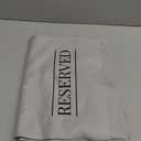 Reserved Seating Signs for Chairs 14 x 20 Inch, Extra Large Cotton Reserved Chair Sign for Wedding Ceremony, Church Pew Reserved Signs, Reception Party Event Decorations (White, 4 PCS)