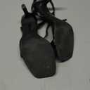 LULLASONG Women's Heels Strappy Ankle Strap High Heels 3.5 Inch Heeled Square Open Toe Sandals for Women (Black, 6.5)