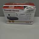 Homemate Heated Blanket Electric Throw - 50"x60" Heating Blanket Throw 1/2/4/6/8 Hours Auto-Off 10 Heat Level Over-Heat Protection Flannel Sherpa ETL Certification (01 - Light Grey)