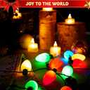 JOYIN 6 Pcs Christmas Light Up Headband and Necklace with 6 Flashing Modes, LED Christmas Bulb Lights Necklace Headband for Kids Women Men Xmas Party Supplies Accessories