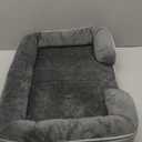 Bedsure Orthopedic Dog Beds for Small Dogs - Washable Small Dog Cat Bed Waterproof, Comfort Pet Couch Sofa with Washable Removable Cover, Pets Bed with Nonskid Bottom, Grey, 24"