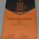 Rhytsing 10" Orange Flameless Twisted Taper Candles with Timer, Battery Operated Spiral Led Candlesticks for Fall and Halloween, Remote & Batteries Included - Set of 4