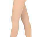 Wegitcs Compression Pantyhose for Women & Men, Open Toe 15-20 mmHg Medical Graduated Compression Stockings, Waist High Support Tights, Opaque Leggings for Varicose Veins, Edema, Post Surgery, Beige M