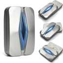 Mountain Fidget Slider, Trackless Design for Fancy Tricks, EDC Fidget Toys Adults Stress Relief Toy for Keep Focus & Anxiety Relief, Best Gadgets for Men (Silver/Blue)