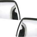 Osompar Chrome Outer Rear View Mirror Cover Cap Front Driver Passeger Side for Toyota Tundra 2007-2021 Toyota Sequoia