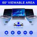 12.5 Inch 16:9 Computer Privacy Screen Filter for Monitor - Privacy Shield and Anti-Glare Protector
