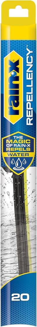 Rain-X 810320 Repellency Water Repellent Wiper Blades, 20" Windshield Wiper, All Weather Streak-Free for Enhanced Visibility w/Water Repellency Formula 