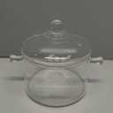 Clear Glass Potpourri Simmer Pot and Cookware for Cooking Stews Hot Beverages, Noodles Milk, Baby Food, Spices, Borosilicate Glass Saucepan, Stove Top Boiling Pot and Pan with Lid, Heat Resistance, 1.5L