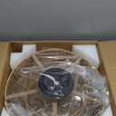 20 Inch Boho Caged Ceiling Fans with Lights Flush Mount, Layered Rattan Ceiling Fan with Light Remote Control with Reversible 6 Speeds for Bedroom, Nursery, Living Room, E12 Base, Indoor