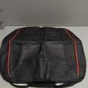 CAR PASS Universal FIT Piping Leather Car Seat Cover, for suvs,Van,Trucks,Airbag Compatible,Inside Zipper Design and Reserved Opening Holes (Full Set, Black and Red)