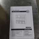 Gizoon Toy Storage Cabinet and Kids Bookcase with 3 Movable Drawers and 6 Open Shelves Featuring Fall Prevention Barrier for Playroom Nursery Kids Room Organization, White