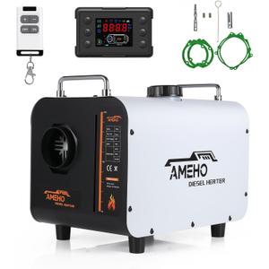8KW Diesel Heater, 12V/24V/110V All in One Portable Parking Heater for RV Trailer Truck Camper, Diesel Car Heaters with Thermostat & Remote Control & LCD Screen