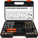 HORUSDY 48-Piece Thread Chaser Set, UNF UNC and Metric Thread Chaser Kit,Rethreading Kit, Thread Repair Kit