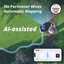 Segway Navimow i105N Robot Lawn Mower Perimeter Wire Free 1/8 Acre RTK+Vision Robotic Lawnmower, AI-Assisted Mapping, Virtual Boundary, APP Control, 58dB(A) Quiet, Multi-Zone Management