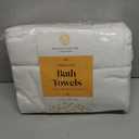 Luxury White Hand Towels - Soft 100% Turkish Cotton | Highly Absorbent Hotel spa Bathroom Towel Collection | 16x30 Inch | Set of 6