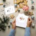 2 x Christmas Cards With Envelopes & Matching Stickers, 20 Pack, 10 Personalized Designs, 4" X 6",Funny Boxed Christmas Greeting Cards,Happy Holiday Xmas Card