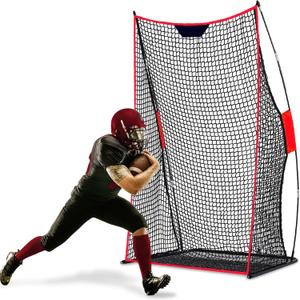 Football Training Net for Punting Snapping and Throws 4x7ft Field Goal Practice Equipment with Stability Sandbags and Stakes Portable Net for High School Players Outdoor