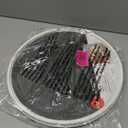 Copco 18-Inch Lazy Susan Turntable Organizer, Non-Skid Pantry or Cabinet Spinner for Spices, Condiments, and Bottles, Durable White/ Gray Design